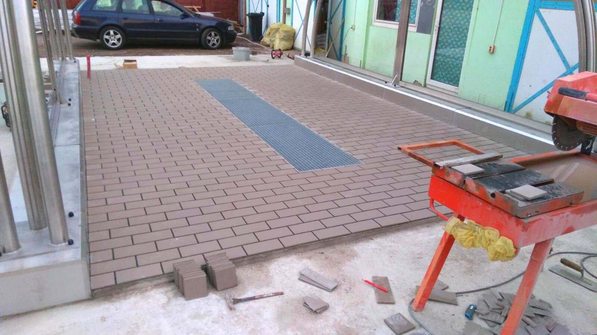 Montaj pardoseala ceramica Klinker Grau